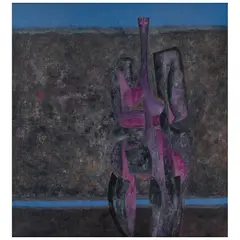 Untitled by Byron Galvez, Óleo sobre tela, offered Sep 2025