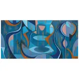 Óscar Gutman, Interior nocturno, Óleo y encáustica sobre tela