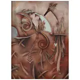Saúl Kaminer, Untitled, Óleo y cordón sobre tela