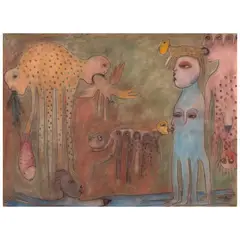 Manuel Mendive, Untitled, 1987, Pastel sobre papel