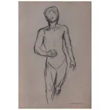 Untitled by Luis Nishizawa, Carboncillo sobre papel, sold Aug 2025