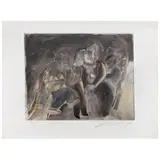 Jose Luis Cuevas, El confesor, Grabado al aguatinta y aguafuerte 28 / 50