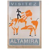 Mathias Goeritz, Cartel de las Cuevas de Altamira, 1948, Serigrafía sin número de tiraje