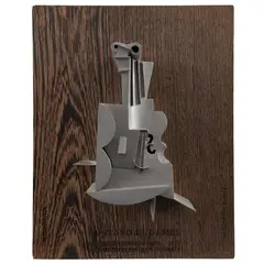 Teodoro González de León, Violín Picasso (Distinción Eduardo Mata), 2012, Escultura en acero sobre madera