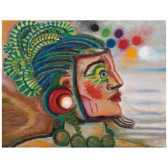 Rodrigo Pimentel, Maya quiché, Óleo sobre tela