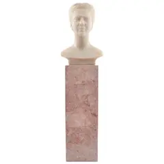 Luis Ortiz Monasterio, Retrato de dama, Escultura en ónix en base de mármol