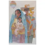Romeo Tabuena, Untitled, Acuarela, acrílico y lápices de color sobre papel