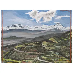 Luis Argudín, Mirador de Cuernavaca, 2001, Óleo sobre madera