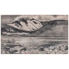 Winter Lanscape by Albert H. Robinson, Tinta sobre papel, offered Aug 2025