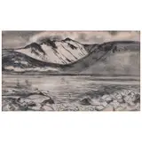 Albert H. Robinson, Winter Lanscape, Tinta sobre papel