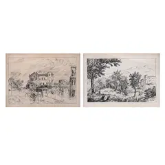 Félix Parra, a) Sin título, Tinta sobre papel