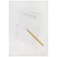 Xavier Esqueda, Untitled, Lápiz de grafito y lápices de color sobre papel