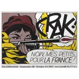 Roy Lichtenstein, Crak!, 1963-, 1964, Litografía offset sin número de tiraje