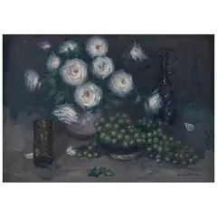 Alfredo González, Naturaleza muerta, Óleo sobre tela