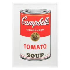 Andy Warhol, Campbell's Tomato Soup 11.46, Serigrafía sin número de tiraje