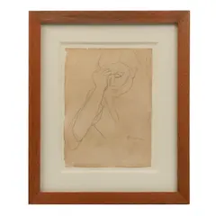 José Clemente Orozco, Aflicción, circa 1930, Tinta sobre papel, Firmada