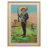 Máximo Pacheco, Emiliano Zapata, Gouache sobre cartón