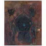 Alejandro Santiago Ramírez, Untitled, Óleo, arena y mixta sobre tela