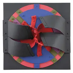 Édgar Negret, Calendario, 1996, Escultura en aluminio laqueado 23 / 100
