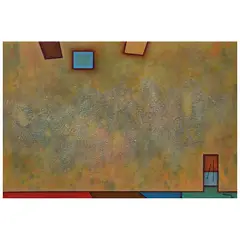 Paisaje amarillo by Gunther Gerzs, Acrílico y arena sobre tabla, offered May 2025
