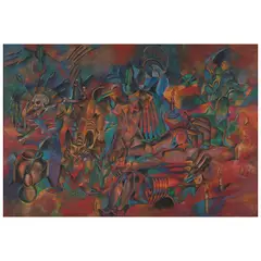 Luis Zárate, Camino a Guanana, ca. 1992, Óleo sobre tela