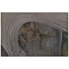 Carmen Parra, Ángel músico, Óleo sobre tela