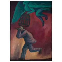 José Chávez Morado, La fuga, Óleo sobre tela