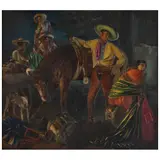 Antonio Gómez Rodríguez, La Revolución Mexicana, ca. 1930, Óleo sobre tela