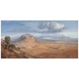Raymundo Martínez, Valle de México, Óleo y acrílico sobre tela