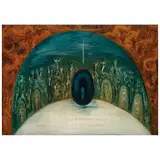 Sofía Bassi, Sin título (Proyecto escenográfico), Óleo sobre tela