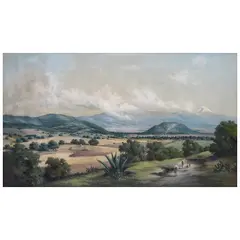Marco Antonio Zepeda, Valle de México, Óleo sobre masonite