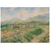 Francisco Camps Ribera, El valle del pintor Goitia - Xochimilco, Óleo sobre masonite