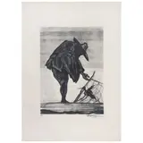 Pablo O'Higgins, El chichicuilotero, Litografía 73 / 150 4 / E
