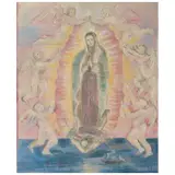 Carmen Parra, Virgen de Guadalupe, 2024, Óleo sobre tela