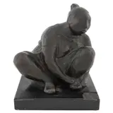 Jorge Luis Cuevas, Untitled, Escultura en bronce en base de mármol