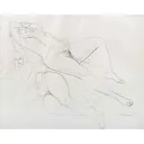 Raúl Anguiano, Untitled, Tinta sobre papel