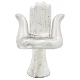 Pedro Friedeberg, Manita seis dedos, Escultura en madera con hoja de plata