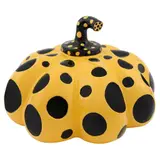 Pumpkin - Yellow and black by Yayoi Kusama, Escultura en resina laqueada sin número de tiraje, offered Mar 2025