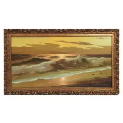 Marina by Francisco Urbina, Óleo sobre tela, sold Feb 2025