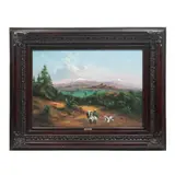 Vista de los volcanes by Marco Antonio Zepeda Turegano, Óleo sobre tela, sold Feb 2025