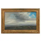 Raymundo Martínez, Nubes, Óleo sobre tela