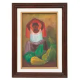 Antonio Ramirez, Vendedora de calabazas, Óleo sobre tela