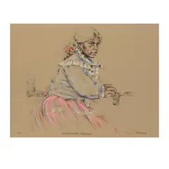 Patricio Robles Gil, Muchacha Mazahua, 1988, Serigrafia P / T