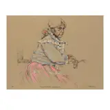 Patricio Robles Gil, Muchacha Mazahua, 1988, Serigrafia P / T