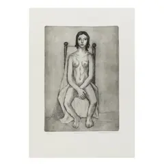 Alfredo Zalce, Muchacha, 1993, Grabado al aguafuerte 37 / 50
