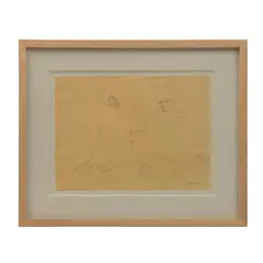 Rafael Coronel, Tres Personajes, Tinta sobre papel