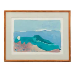 Joy Laville, Big green woman (Gran mujer verde), Serigrafía P. I. 3 / 12