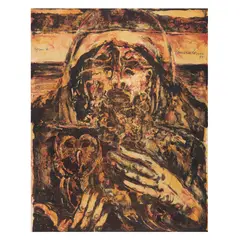Francisco Corzas, El profeta, 1977, Serigrafía