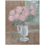 Carmen Parra, Rosas hechizadas II, 2024, Acrílico sobre papel amate sobre madera