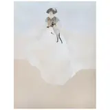 Jody Mcgrath, Autorretrato con Mingo, Collage y gouache sobre papel